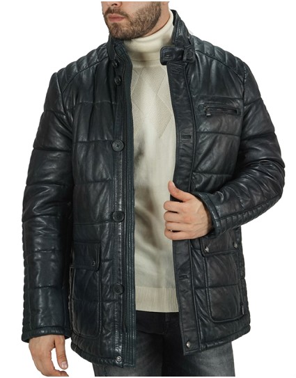Milestone Man Leather Jacket "ΜΙΝΚΟ"