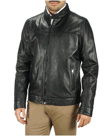 Arma Man Leather Jacket "MONEY"