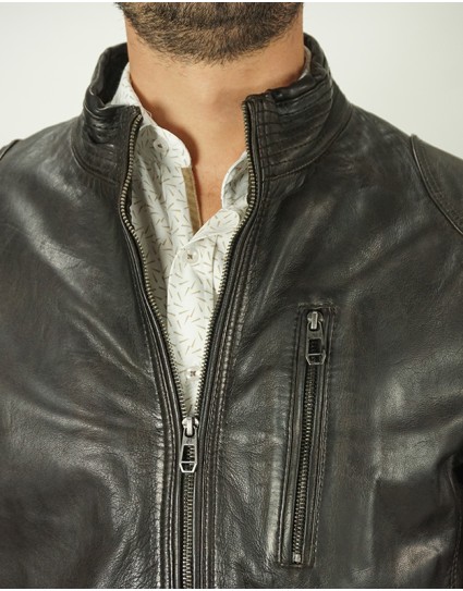 Milestone Man Leather Jacket "PEPINO"