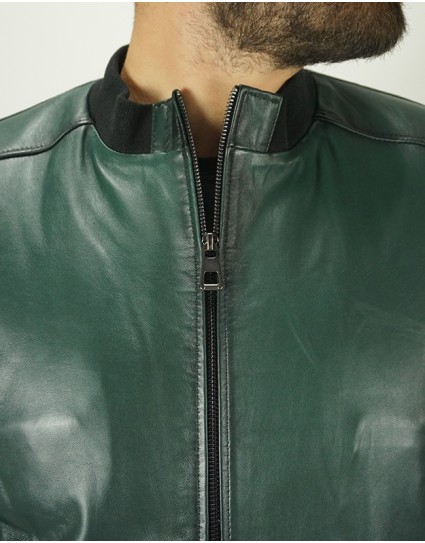 Massimo Veneziani Man Leather Jacket "BOSS"