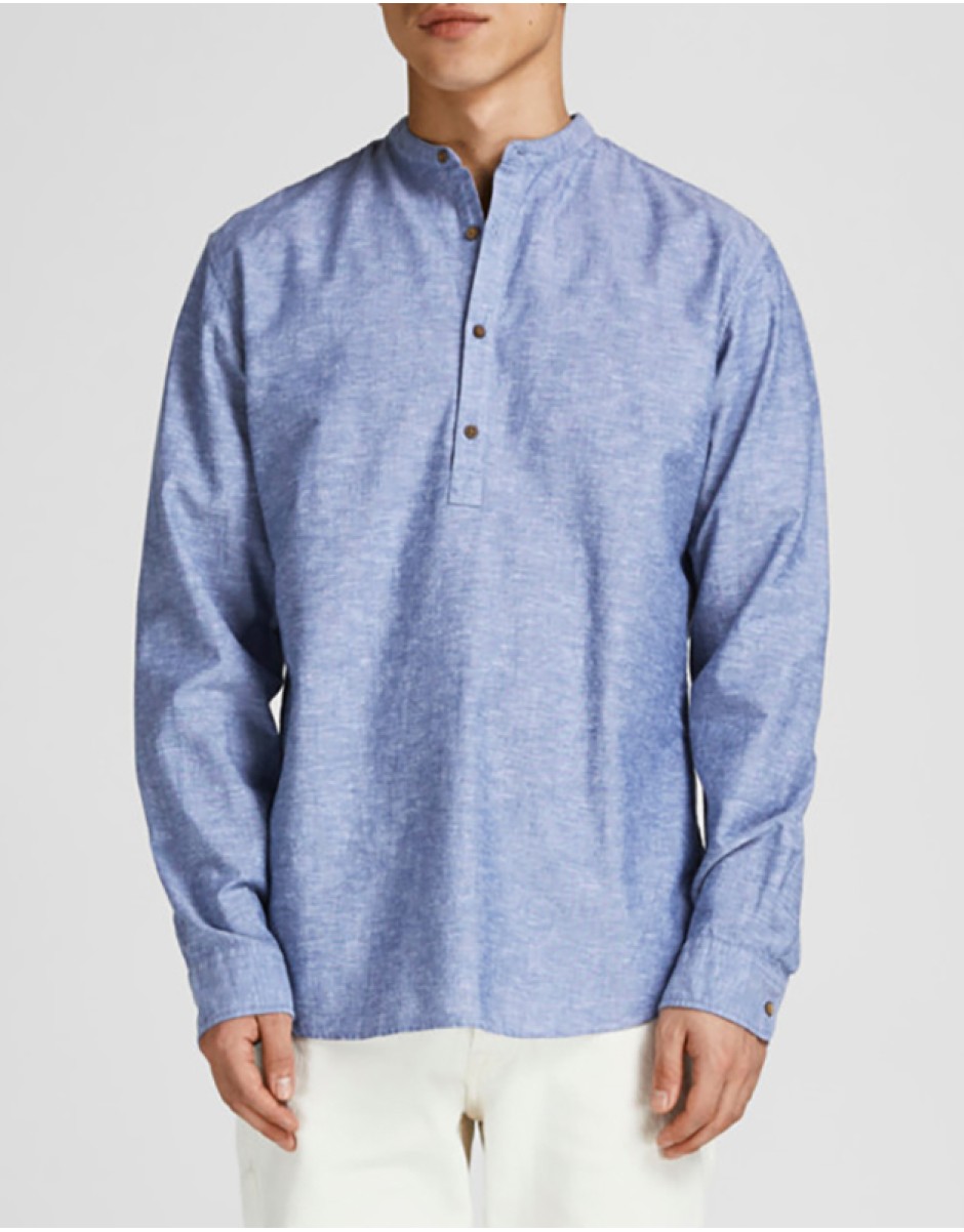 Jack & Jones Ανδρικό Πουκάμισο  "HALF PLACKET"