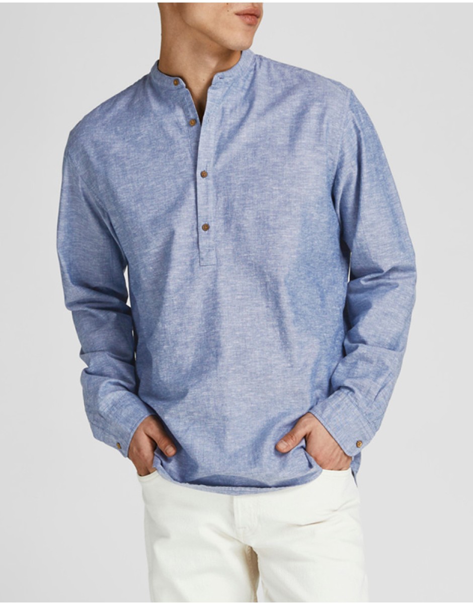 Jack & Jones Ανδρικό Πουκάμισο  "HALF PLACKET"