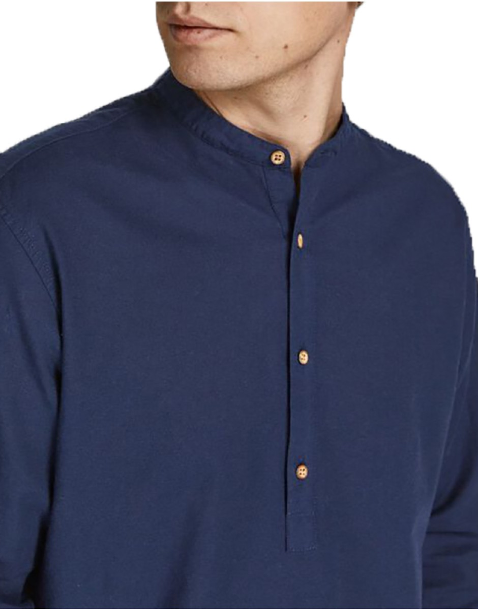 Jack & Jones Ανδρικό Πουκάμισο  "HALF PLACKET"