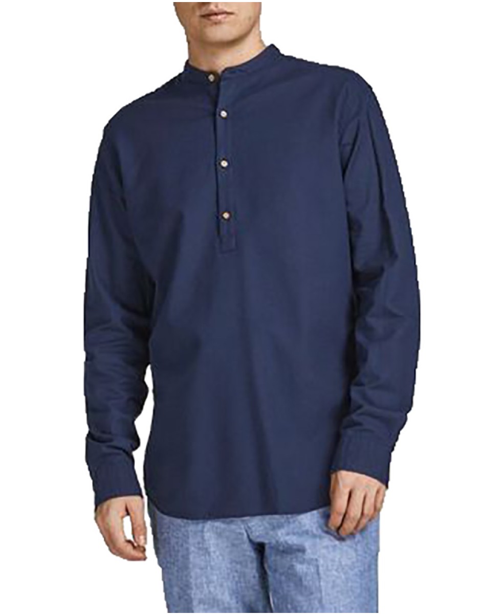 Jack & Jones Ανδρικό Πουκάμισο  "HALF PLACKET"