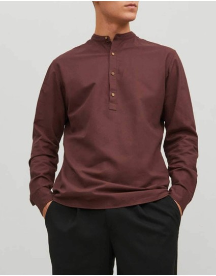 Jack & Jones Ανδρικό Πουκάμισο  "HALF PLACKET"