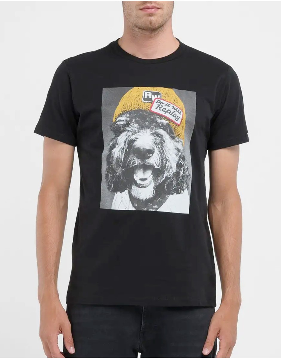 T-Shirt Uomo Replay M6698 Regular Fit | Girocollo In Cotone Morbido | Pacco Da 1 | Casual Italian Style