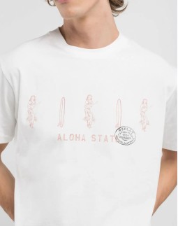 Replay Ανδρική Μπλούζα "ALOHA"