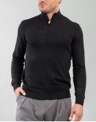 Vittorio Artist Ανδρική Πλεκτή Μπλούζα  Μαύρο