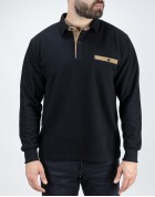 Everbest Ανδρική Μπλούζα Polo  Μαύρο