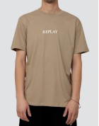 Replay Ανδρική Μπλούζα  Καμηλό