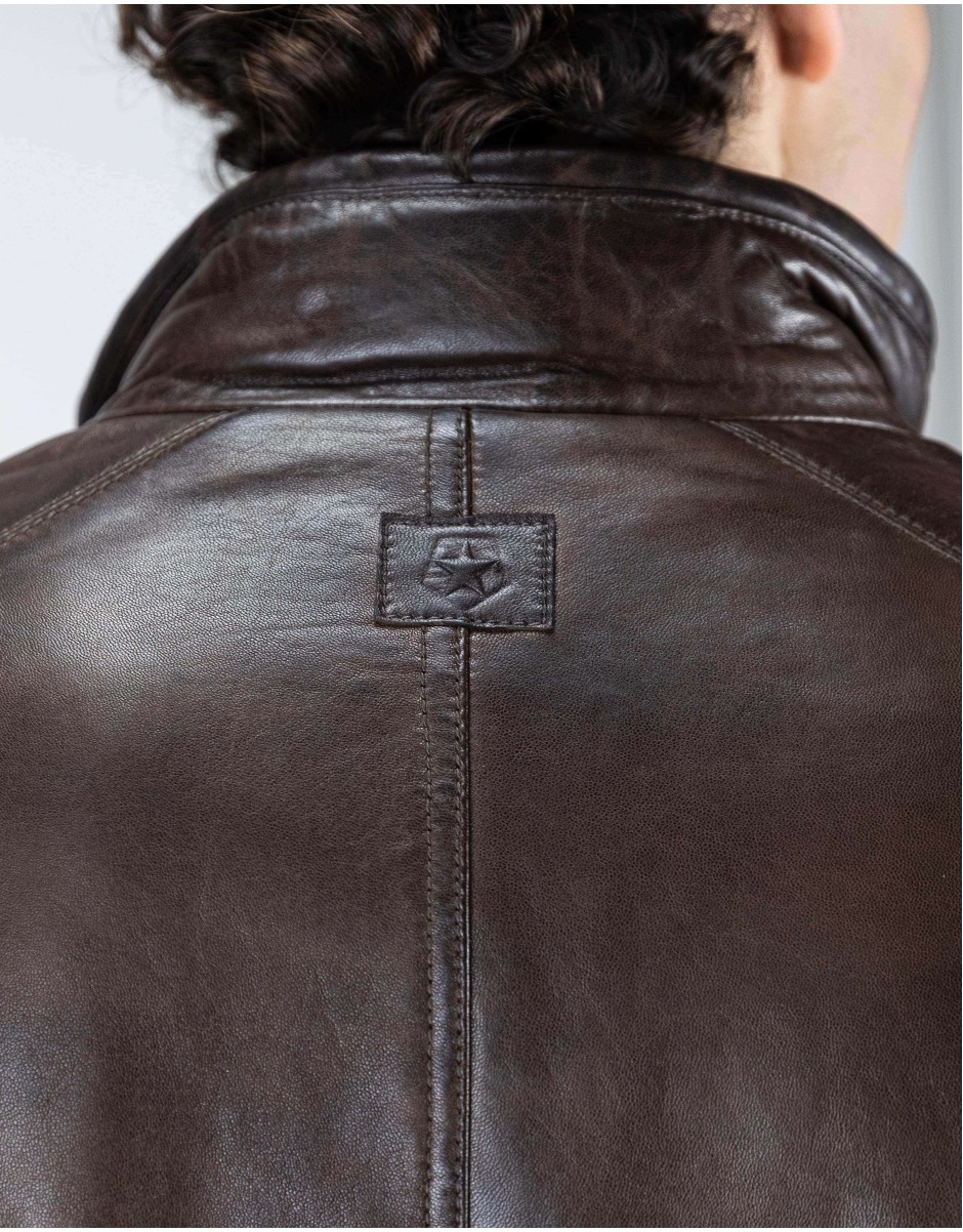 Milestone Ανδρικό Δερμάτινο 