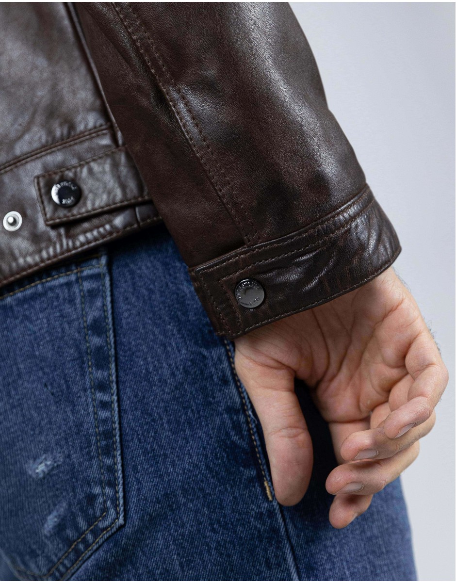 Milestone Ανδρικό Δερμάτινο 