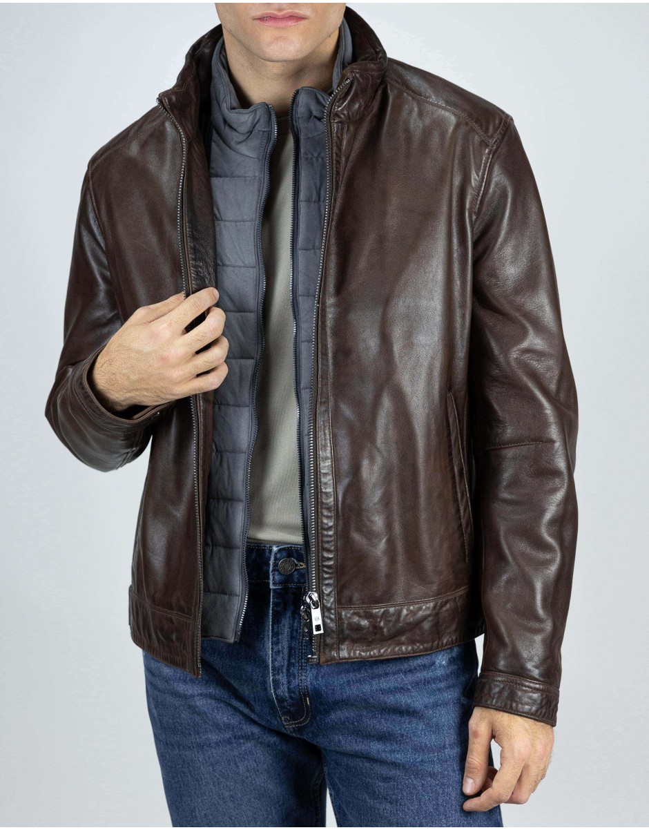 Milestone Ανδρικό Δερμάτινο 