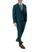 Massimo Veneziani Ανδρικό Κουστούμι  Πετρόλ