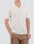 Vittorio Artist Man Polo T-shirt  Ecru