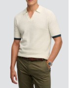 Superdry Man Polo T-shirt  Ecru