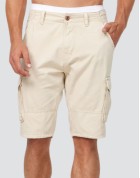 Indicode Man Shorts "MONROE" Ecru