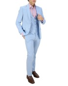 Boston Ανδρικό Κουστούμι  Σιέλ